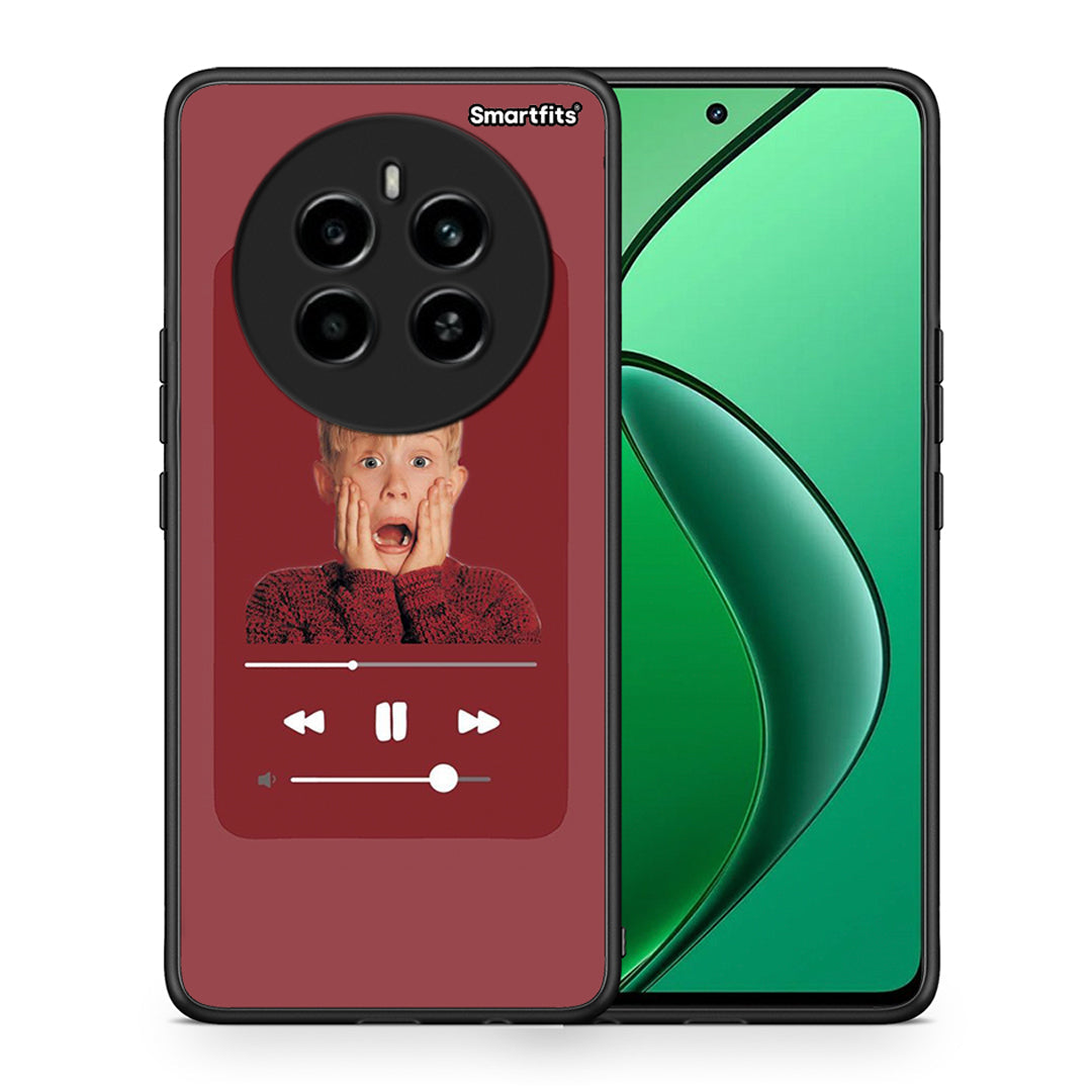 Θήκη Realme 12 4G / 12+ / 13 4G Xmas Alone Music από τη Smartfits με σχέδιο στο πίσω μέρος και μαύρο περίβλημα | Realme 12 4G / 12+ / 13 4G Xmas Alone Music case with colorful back and black bezels