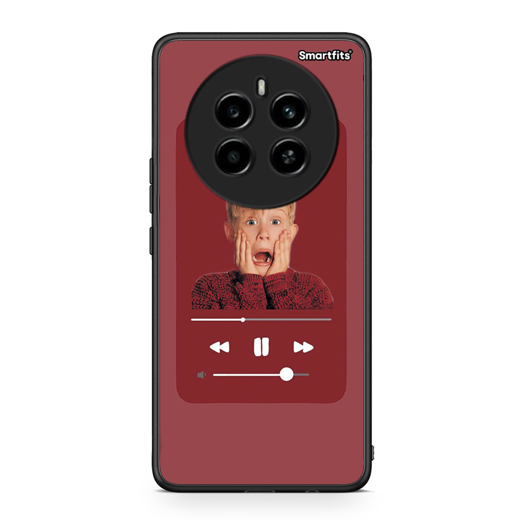 Realme 12 4G / 12+ / 13 4G Xmas Alone Music θήκη από τη Smartfits με σχέδιο στο πίσω μέρος και μαύρο περίβλημα | Smartphone case with colorful back and black bezels by Smartfits