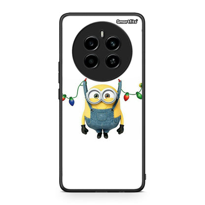 Realme 12 4G / 12+ / 13 4G Xmas Minion Lights θήκη από τη Smartfits με σχέδιο στο πίσω μέρος και μαύρο περίβλημα | Smartphone case with colorful back and black bezels by Smartfits