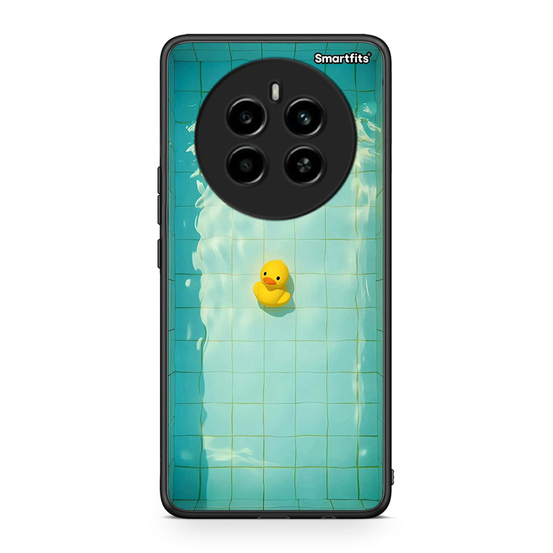 Realme 12 4G / 12+ / 13 4G Yellow Duck θήκη από τη Smartfits με σχέδιο στο πίσω μέρος και μαύρο περίβλημα | Smartphone case with colorful back and black bezels by Smartfits