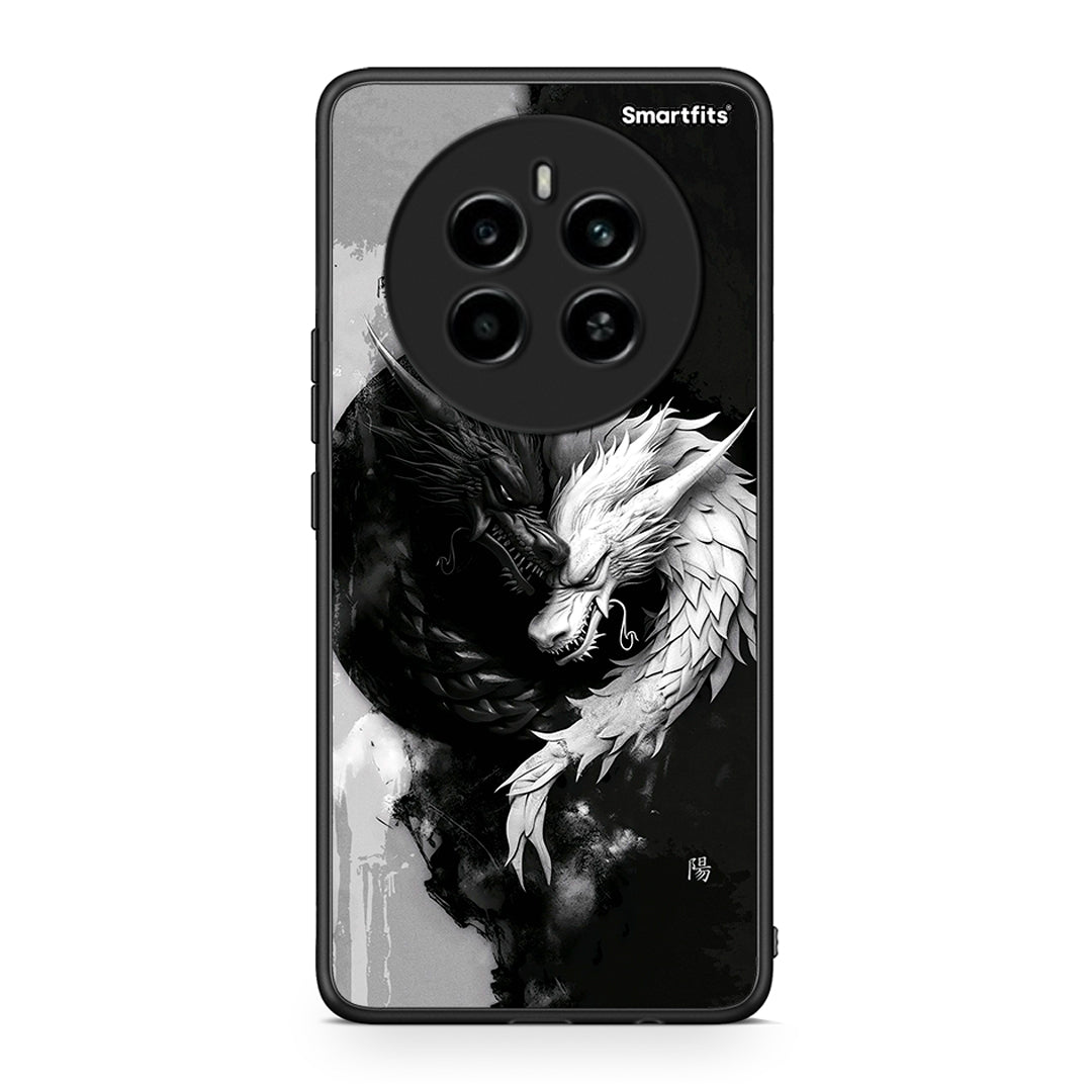 Realme 12 4G / 12+ / 13 4G Yin Yang Θήκη από τη Smartfits με σχέδιο στο πίσω μέρος και μαύρο περίβλημα | Smartphone case with colorful back and black bezels by Smartfits