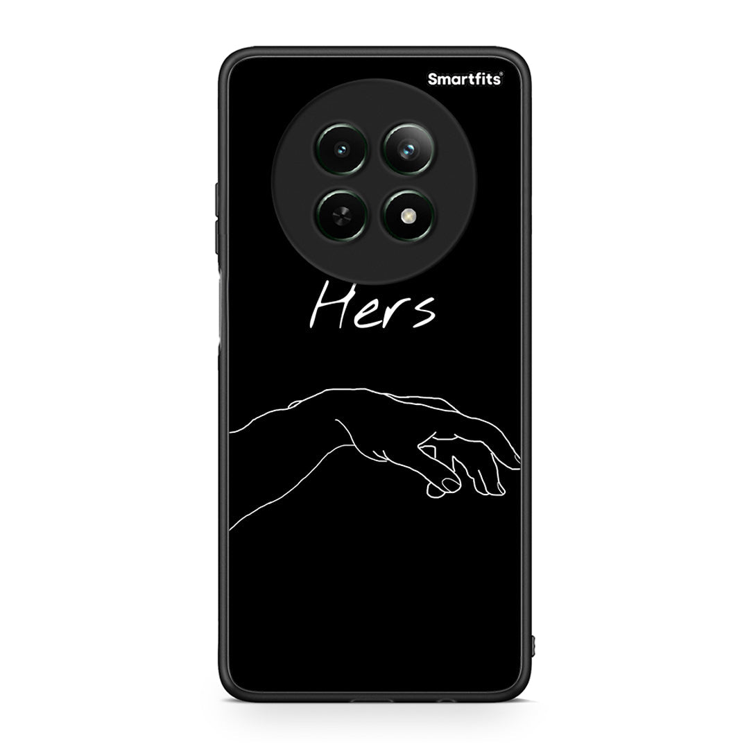 Realme 12 5G Aeshetic Love 1 Θήκη Αγίου Βαλεντίνου από τη Smartfits με σχέδιο στο πίσω μέρος και μαύρο περίβλημα | Smartphone case with colorful back and black bezels by Smartfits