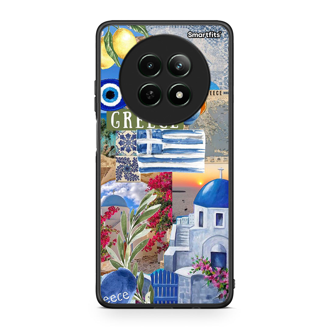 Realme 12 5G All Greek Θήκη από τη Smartfits με σχέδιο στο πίσω μέρος και μαύρο περίβλημα | Smartphone case with colorful back and black bezels by Smartfits