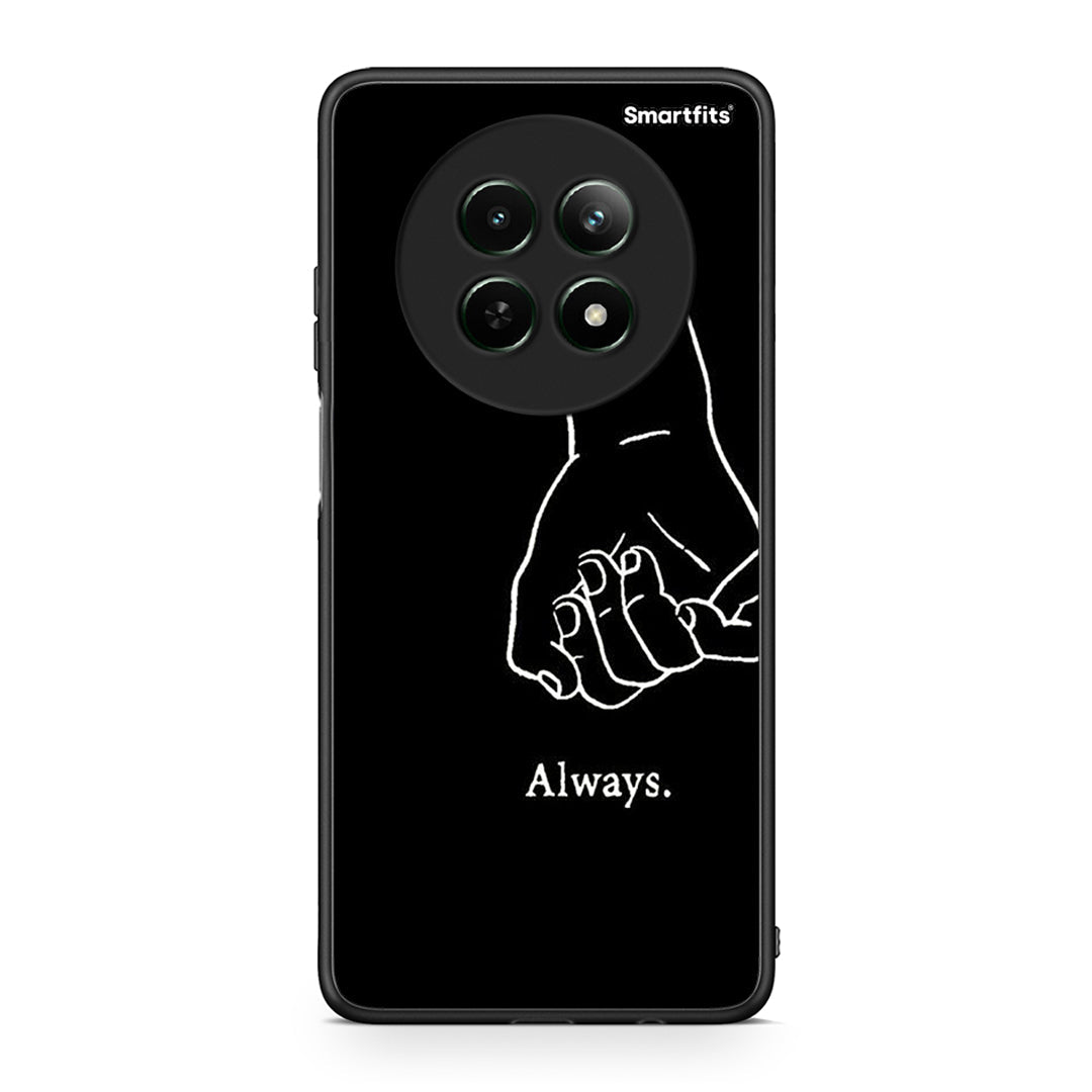 Realme 12 5G Always & Forever 1 Θήκη Αγίου Βαλεντίνου από τη Smartfits με σχέδιο στο πίσω μέρος και μαύρο περίβλημα | Smartphone case with colorful back and black bezels by Smartfits