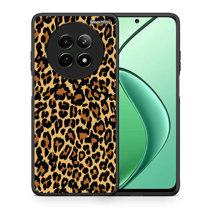 Θήκη Realme 12 5G Leopard Animal από τη Smartfits με σχέδιο στο πίσω μέρος και μαύρο περίβλημα | Realme 12 5G Leopard Animal case with colorful back and black bezels