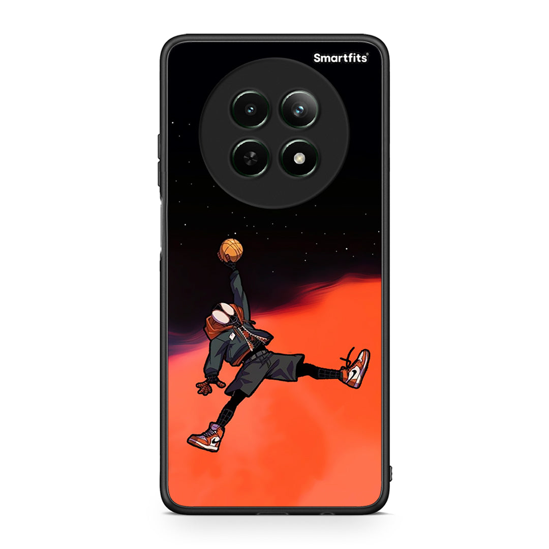 Realme 12 5G Basketball Hero θήκη από τη Smartfits με σχέδιο στο πίσω μέρος και μαύρο περίβλημα | Smartphone case with colorful back and black bezels by Smartfits