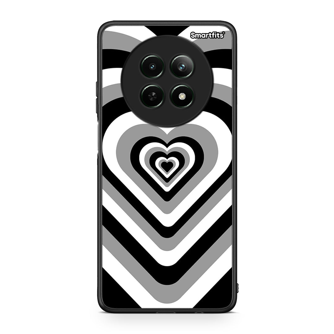 Realme 12 5G Black Hearts θήκη από τη Smartfits με σχέδιο στο πίσω μέρος και μαύρο περίβλημα | Smartphone case with colorful back and black bezels by Smartfits