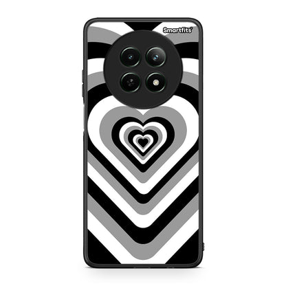 Realme 12 5G Black Hearts θήκη από τη Smartfits με σχέδιο στο πίσω μέρος και μαύρο περίβλημα | Smartphone case with colorful back and black bezels by Smartfits