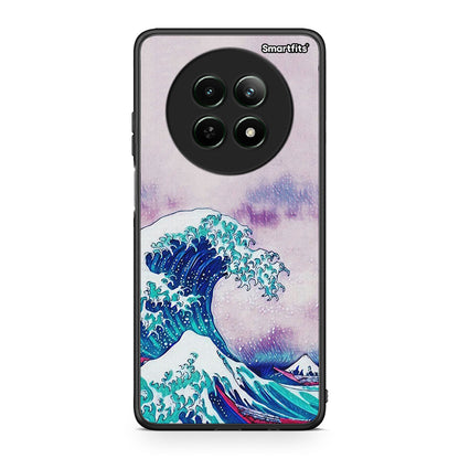 Realme 12 5G Blue Waves θήκη από τη Smartfits με σχέδιο στο πίσω μέρος και μαύρο περίβλημα | Smartphone case with colorful back and black bezels by Smartfits