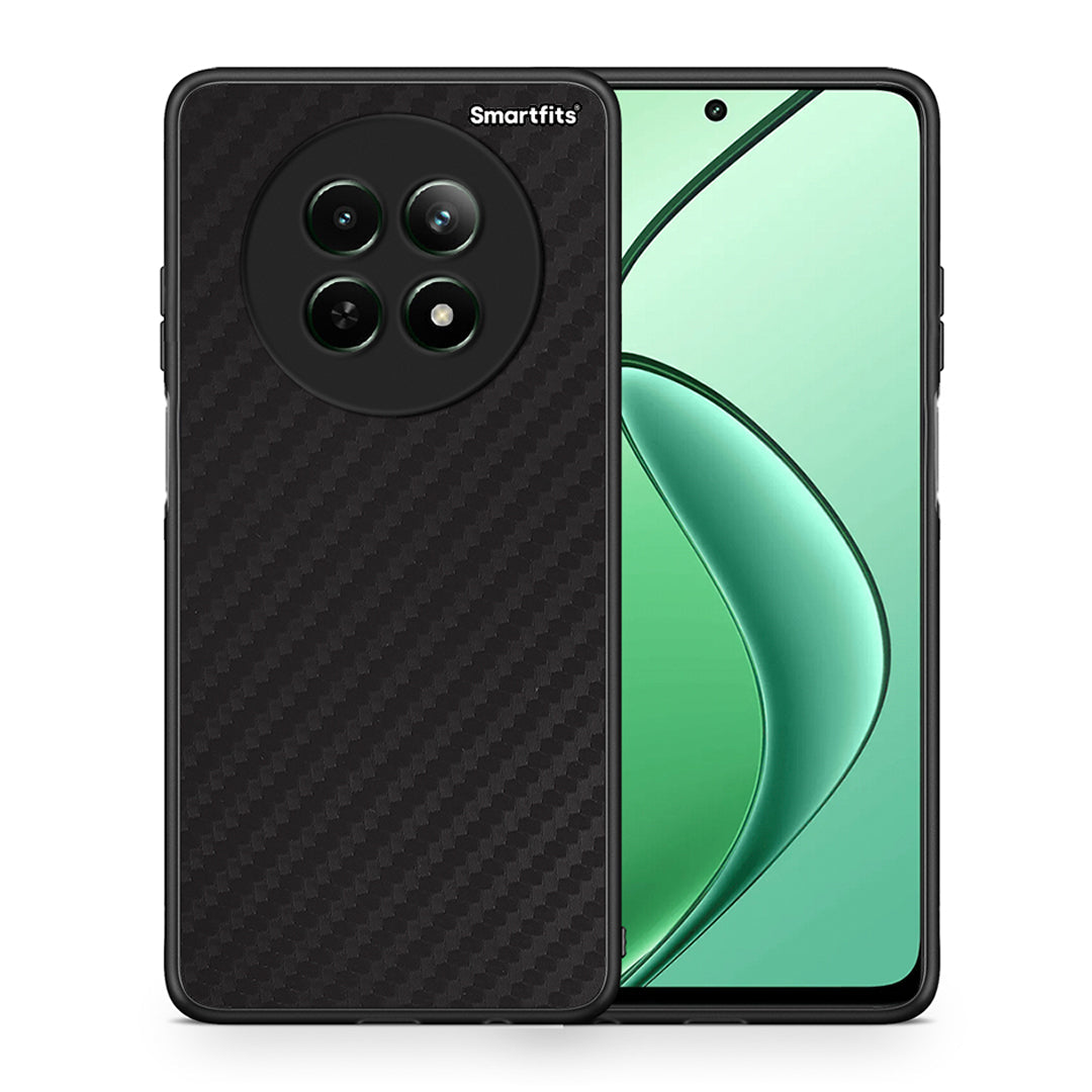 Θήκη Realme 12 5G Carbon Black από τη Smartfits με σχέδιο στο πίσω μέρος και μαύρο περίβλημα | Realme 12 5G Carbon Black case with colorful back and black bezels
