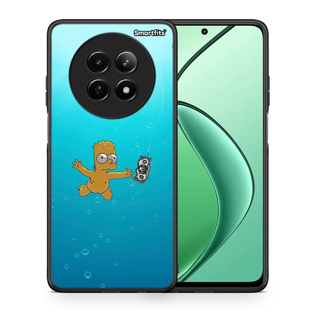 Θήκη Realme 12 5G Chasing Money από τη Smartfits με σχέδιο στο πίσω μέρος και μαύρο περίβλημα | Realme 12 5G Chasing Money case with colorful back and black bezels