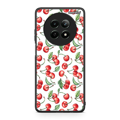 Realme 12 5G Cherry Summer θήκη από τη Smartfits με σχέδιο στο πίσω μέρος και μαύρο περίβλημα | Smartphone case with colorful back and black bezels by Smartfits