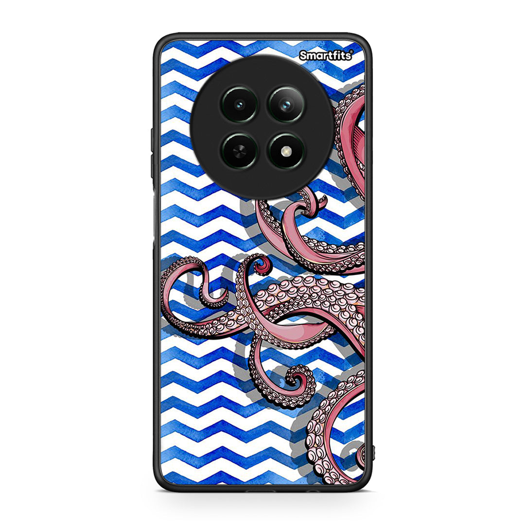 Realme 12 5G Chevron Devilfish θήκη από τη Smartfits με σχέδιο στο πίσω μέρος και μαύρο περίβλημα | Smartphone case with colorful back and black bezels by Smartfits