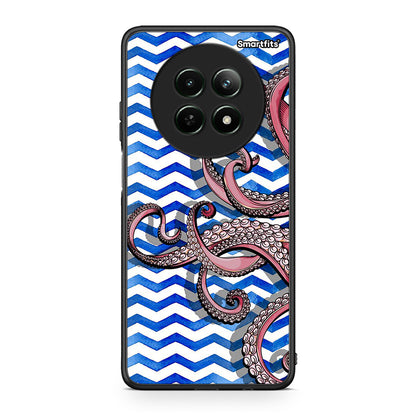 Realme 12 5G Chevron Devilfish θήκη από τη Smartfits με σχέδιο στο πίσω μέρος και μαύρο περίβλημα | Smartphone case with colorful back and black bezels by Smartfits