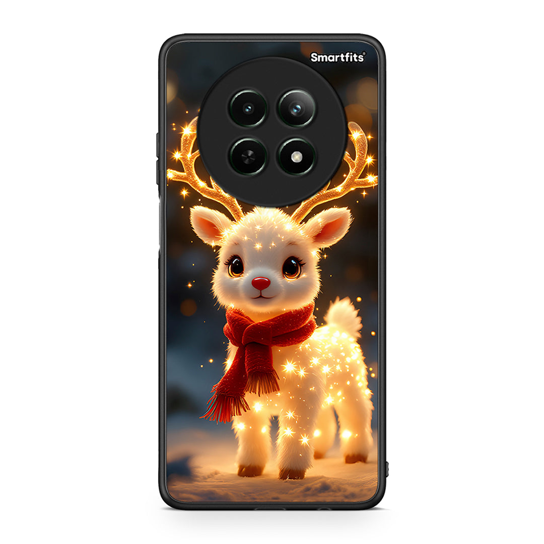 Realme 12 5G Christmas Cutie θήκη από τη Smartfits με σχέδιο στο πίσω μέρος και μαύρο περίβλημα | Smartphone case with colorful back and black bezels by Smartfits