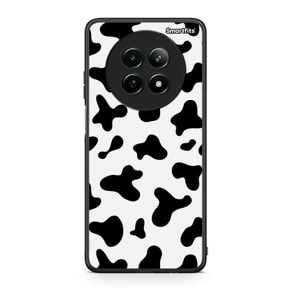 Realme 12 5G Cow Print θήκη από τη Smartfits με σχέδιο στο πίσω μέρος και μαύρο περίβλημα | Smartphone case with colorful back and black bezels by Smartfits