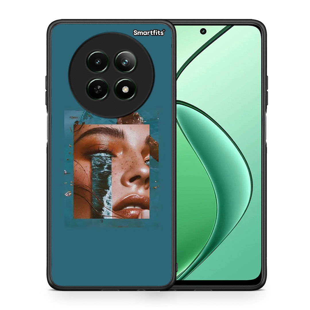 Θήκη Realme 12 5G Cry An Ocean από τη Smartfits με σχέδιο στο πίσω μέρος και μαύρο περίβλημα | Realme 12 5G Cry An Ocean case with colorful back and black bezels