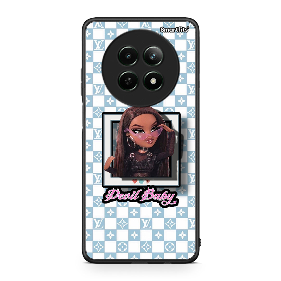 Realme 12 5G Devil Baby Θήκη Αγίου Βαλεντίνου από τη Smartfits με σχέδιο στο πίσω μέρος και μαύρο περίβλημα | Smartphone case with colorful back and black bezels by Smartfits