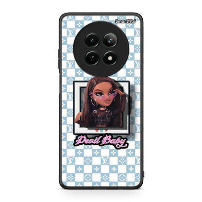 Realme 12 5G Devil Baby Θήκη Αγίου Βαλεντίνου από τη Smartfits με σχέδιο στο πίσω μέρος και μαύρο περίβλημα | Smartphone case with colorful back and black bezels by Smartfits