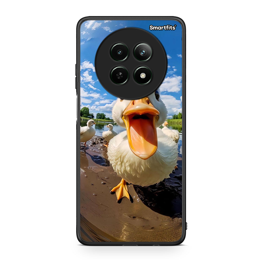 Realme 12 5G Duck Face θήκη από τη Smartfits με σχέδιο στο πίσω μέρος και μαύρο περίβλημα | Smartphone case with colorful back and black bezels by Smartfits
