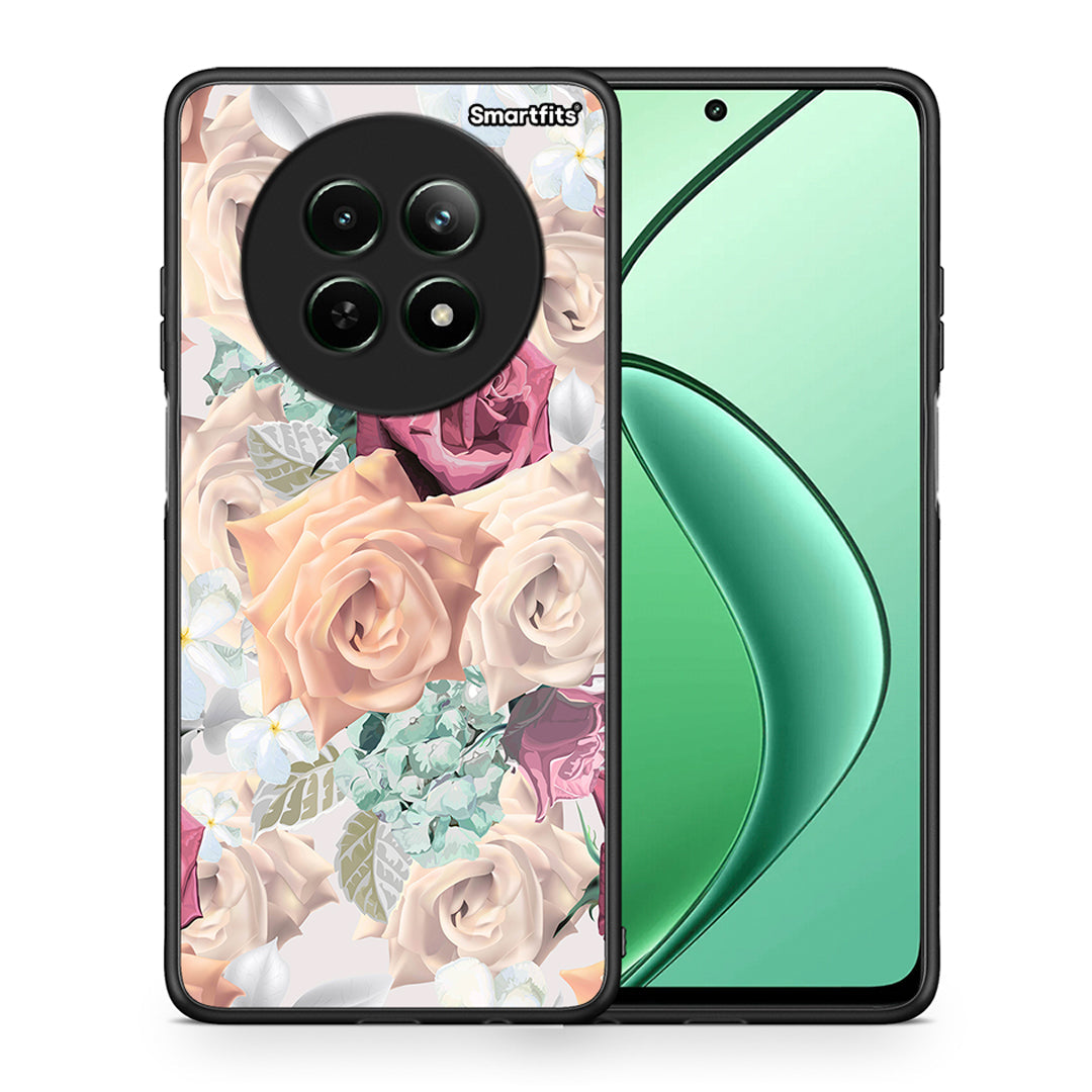 Θήκη Realme 12 5G Bouquet Floral από τη Smartfits με σχέδιο στο πίσω μέρος και μαύρο περίβλημα | Realme 12 5G Bouquet Floral case with colorful back and black bezels