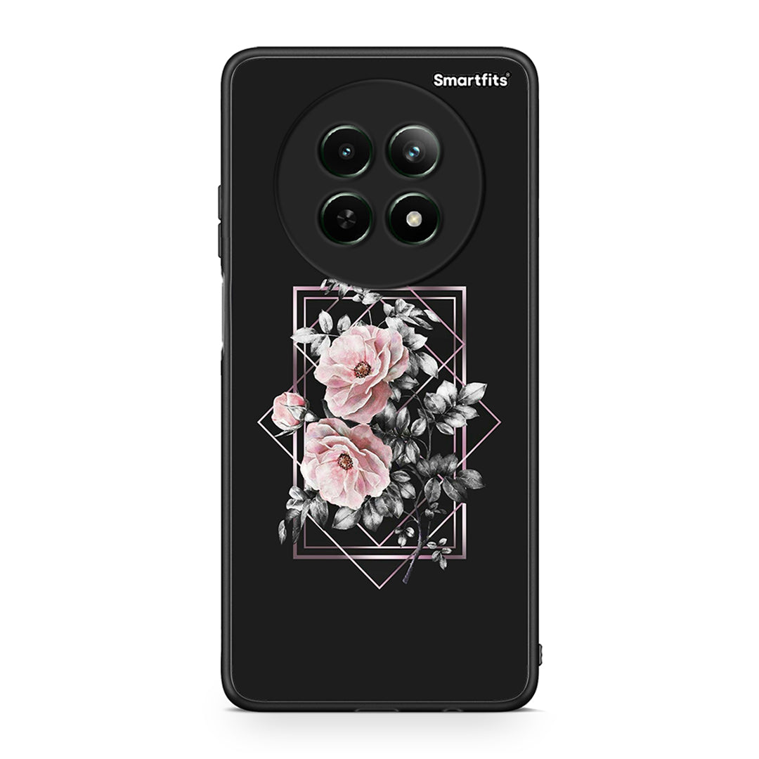 4 - Realme 12 5G Frame Flower case, cover, bumper