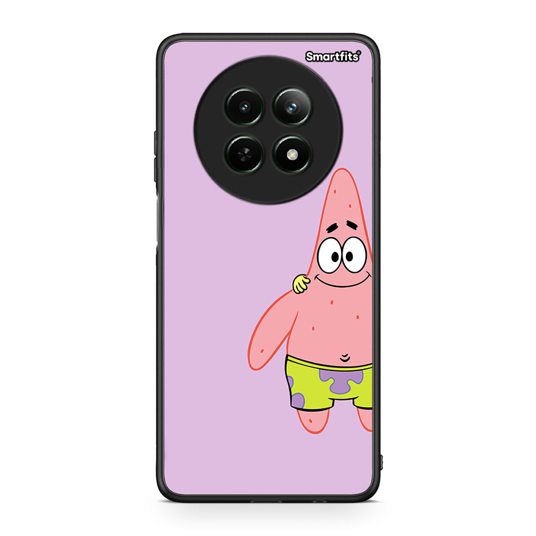 Realme 12 5G Friends Patrick θήκη από τη Smartfits με σχέδιο στο πίσω μέρος και μαύρο περίβλημα | Smartphone case with colorful back and black bezels by Smartfits
