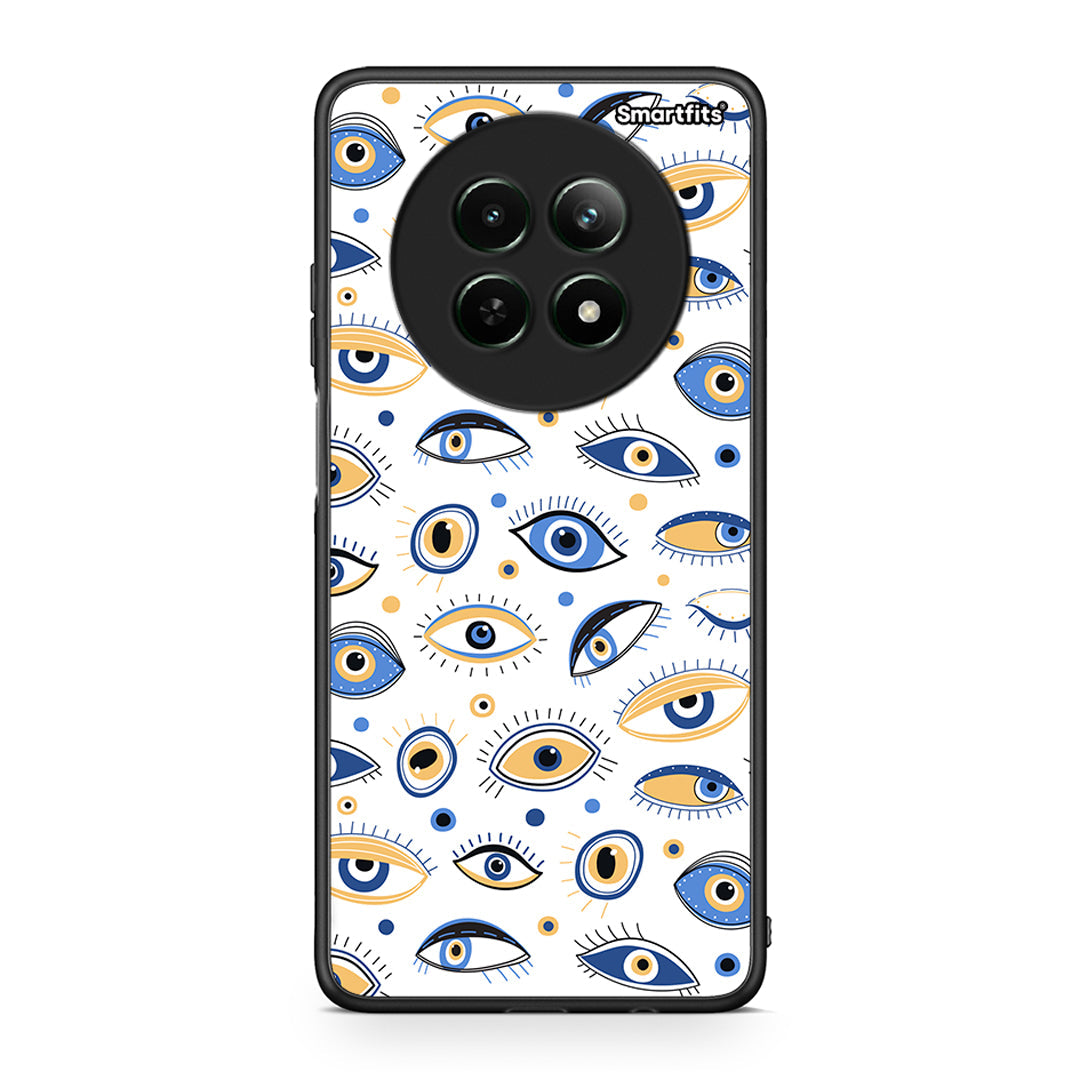Realme 12 5G Ftou Ftou θήκη από τη Smartfits με σχέδιο στο πίσω μέρος και μαύρο περίβλημα | Smartphone case with colorful back and black bezels by Smartfits