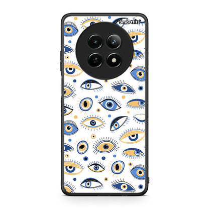 Realme 12 5G Ftou Ftou θήκη από τη Smartfits με σχέδιο στο πίσω μέρος και μαύρο περίβλημα | Smartphone case with colorful back and black bezels by Smartfits
