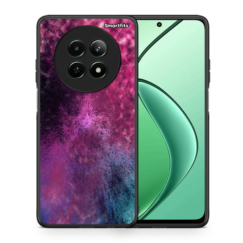 Θήκη Realme 12 5G Aurora Galaxy από τη Smartfits με σχέδιο στο πίσω μέρος και μαύρο περίβλημα | Realme 12 5G Aurora Galaxy case with colorful back and black bezels