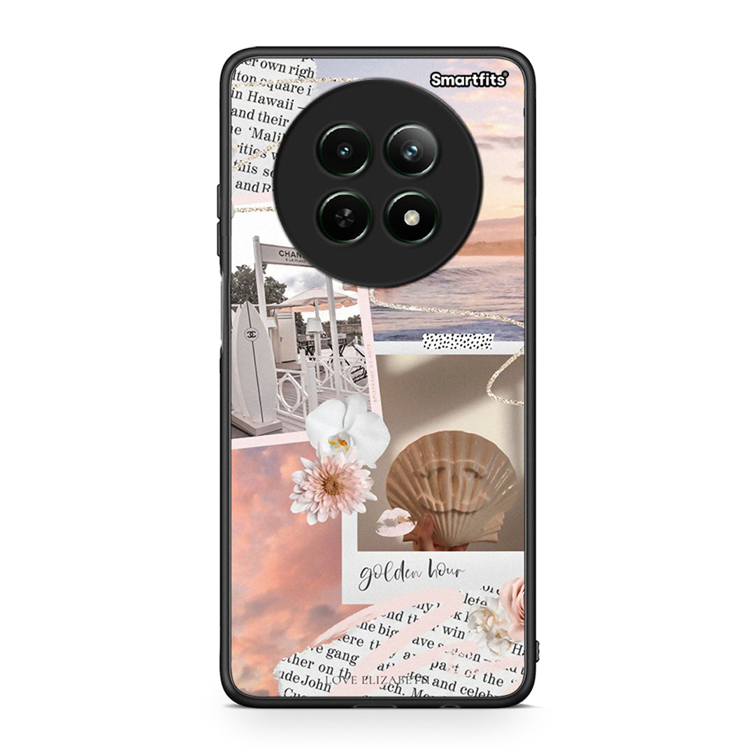 Realme 12 5G Golden Hour Θήκη Αγίου Βαλεντίνου από τη Smartfits με σχέδιο στο πίσω μέρος και μαύρο περίβλημα | Smartphone case with colorful back and black bezels by Smartfits