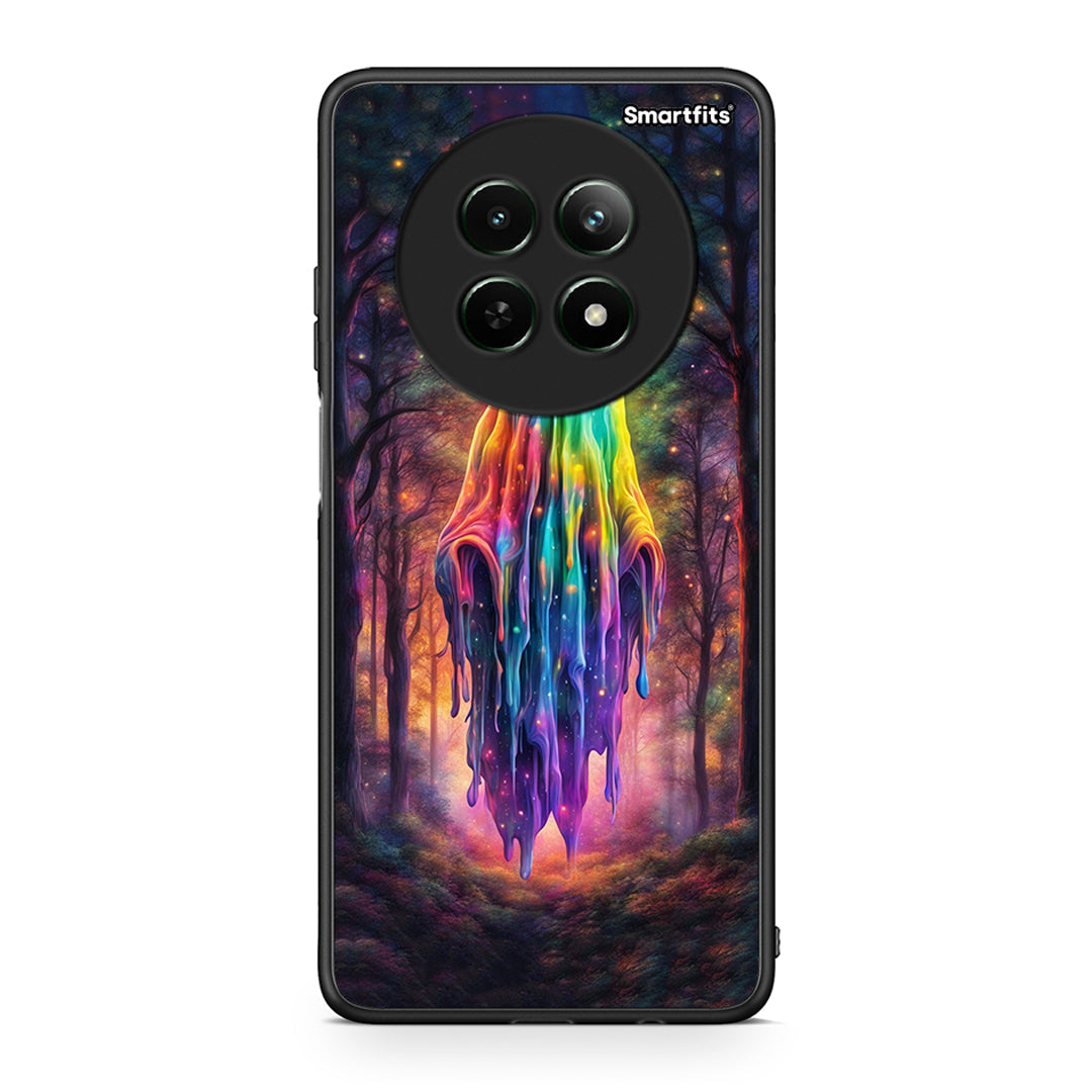 Realme 12 5G Halloween Ghost θήκη από τη Smartfits με σχέδιο στο πίσω μέρος και μαύρο περίβλημα | Smartphone case with colorful back and black bezels by Smartfits