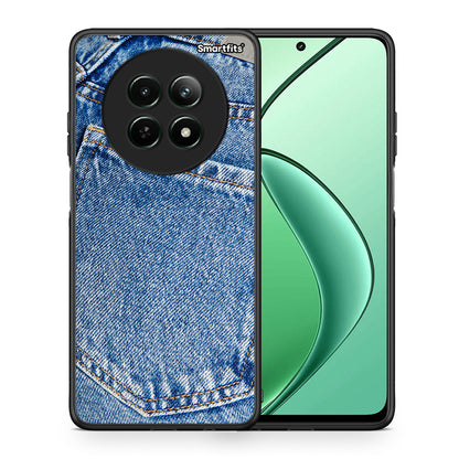 Θήκη Realme 12 5G Jeans Pocket από τη Smartfits με σχέδιο στο πίσω μέρος και μαύρο περίβλημα | Realme 12 5G Jeans Pocket case with colorful back and black bezels