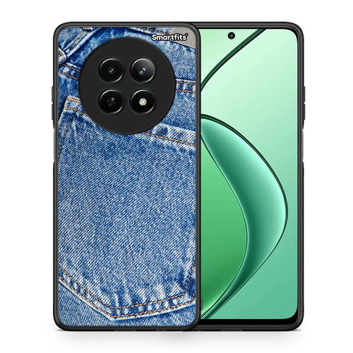Θήκη Realme 12 5G Jeans Pocket από τη Smartfits με σχέδιο στο πίσω μέρος και μαύρο περίβλημα | Realme 12 5G Jeans Pocket case with colorful back and black bezels