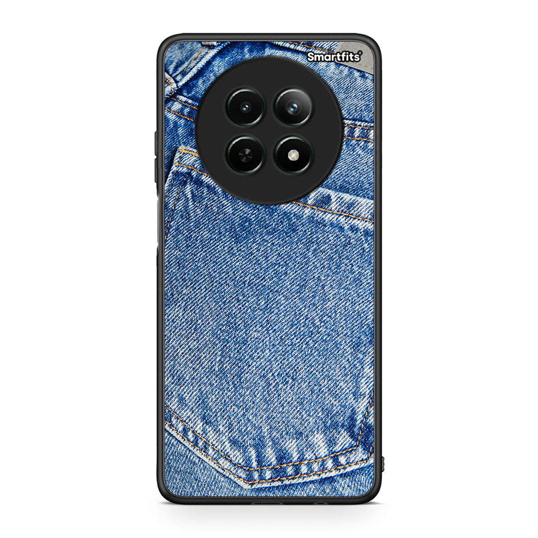 Realme 12 5G Jeans Pocket θήκη από τη Smartfits με σχέδιο στο πίσω μέρος και μαύρο περίβλημα | Smartphone case with colorful back and black bezels by Smartfits
