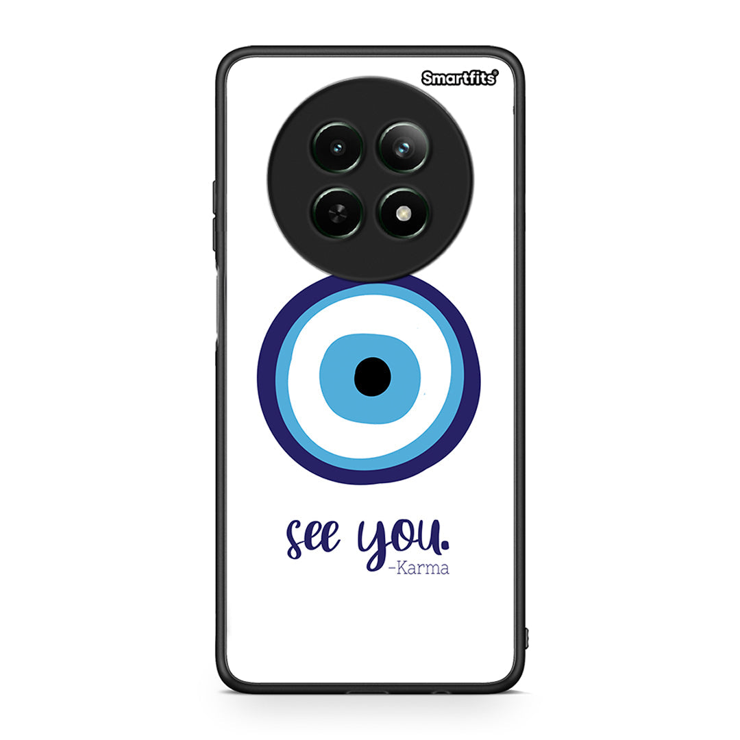 Realme 12 5G Karma Says θήκη από τη Smartfits με σχέδιο στο πίσω μέρος και μαύρο περίβλημα | Smartphone case with colorful back and black bezels by Smartfits