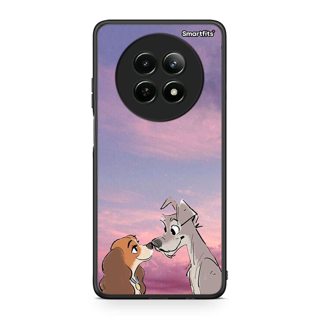 Realme 12 5G Lady And Tramp θήκη από τη Smartfits με σχέδιο στο πίσω μέρος και μαύρο περίβλημα | Smartphone case with colorful back and black bezels by Smartfits