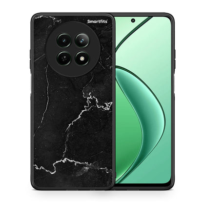 Θήκη Realme 12 5G Marble Black από τη Smartfits με σχέδιο στο πίσω μέρος και μαύρο περίβλημα | Realme 12 5G Marble Black case with colorful back and black bezels