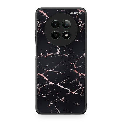 4 - Realme 12 5G Black Rosegold Marble case, cover, bumper