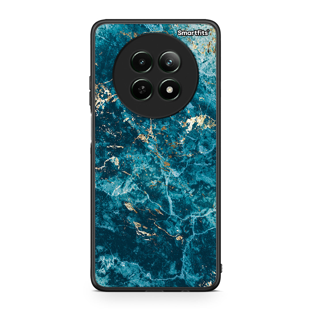 Realme 12 5G Marble Blue θήκη από τη Smartfits με σχέδιο στο πίσω μέρος και μαύρο περίβλημα | Smartphone case with colorful back and black bezels by Smartfits