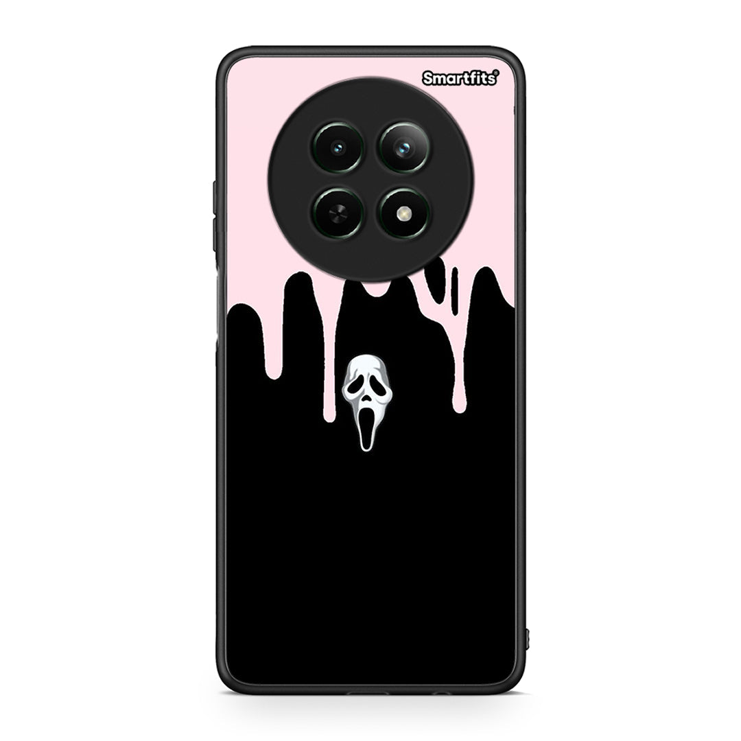 Realme 12 5G Melting Halloween Mask Θήκη από τη Smartfits με σχέδιο στο πίσω μέρος και μαύρο περίβλημα | Smartphone case with colorful back and black bezels by Smartfits