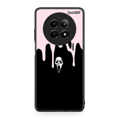 Realme 12 5G Melting Halloween Mask Θήκη από τη Smartfits με σχέδιο στο πίσω μέρος και μαύρο περίβλημα | Smartphone case with colorful back and black bezels by Smartfits