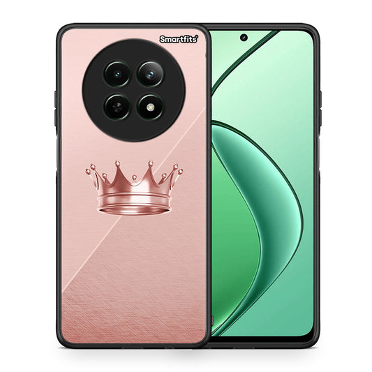 Θήκη Realme 12 5G Crown Minimal από τη Smartfits με σχέδιο στο πίσω μέρος και μαύρο περίβλημα | Realme 12 5G Crown Minimal case with colorful back and black bezels