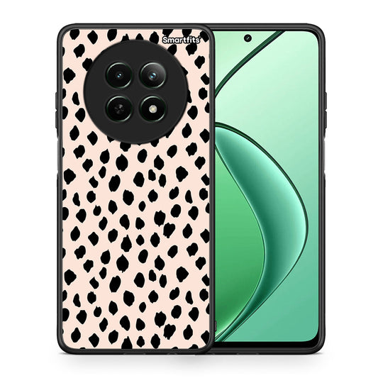 Θήκη Realme 12 5G New Polka Dots από τη Smartfits με σχέδιο στο πίσω μέρος και μαύρο περίβλημα | Realme 12 5G New Polka Dots case with colorful back and black bezels