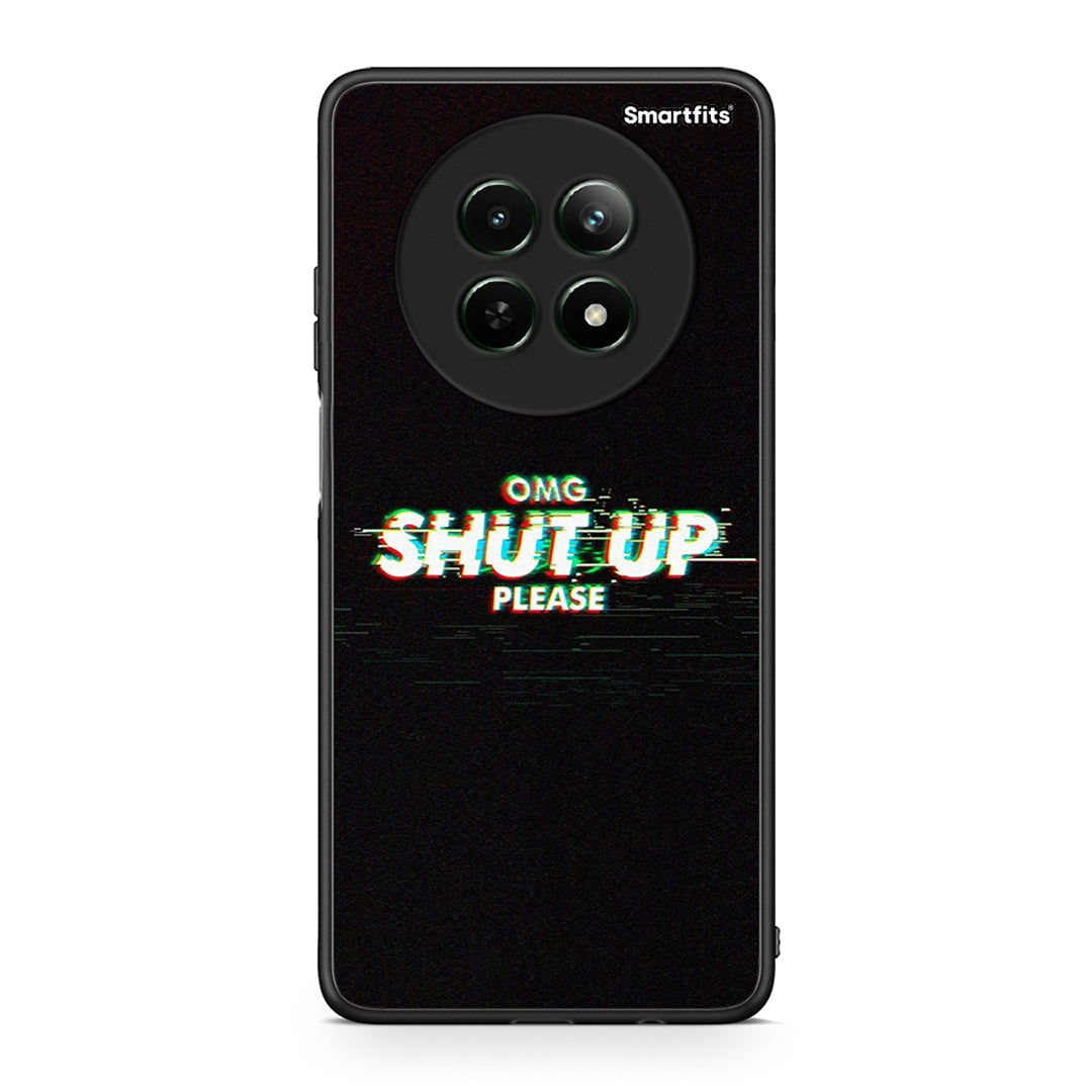 Realme 12 5G OMG ShutUp θήκη από τη Smartfits με σχέδιο στο πίσω μέρος και μαύρο περίβλημα | Smartphone case with colorful back and black bezels by Smartfits