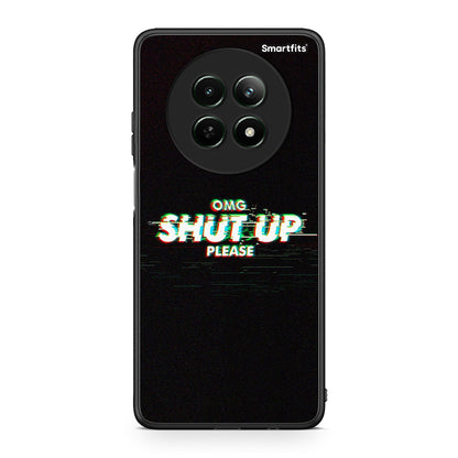 Realme 12 5G OMG ShutUp θήκη από τη Smartfits με σχέδιο στο πίσω μέρος και μαύρο περίβλημα | Smartphone case with colorful back and black bezels by Smartfits