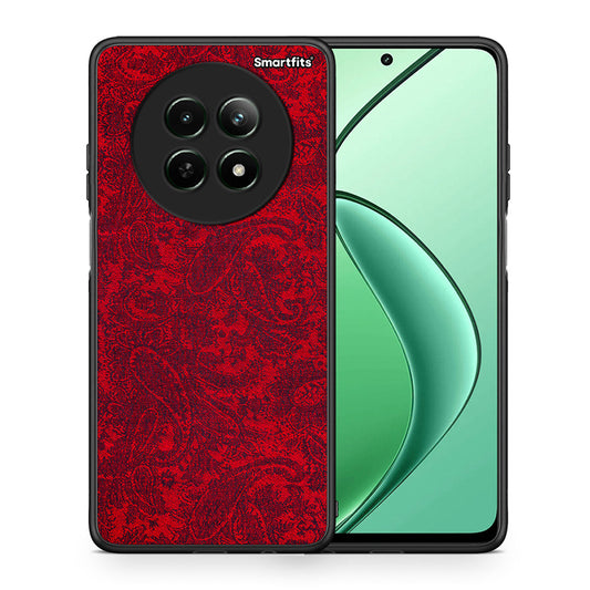 Θήκη Realme 12 5G Paisley Cashmere από τη Smartfits με σχέδιο στο πίσω μέρος και μαύρο περίβλημα | Realme 12 5G Paisley Cashmere case with colorful back and black bezels