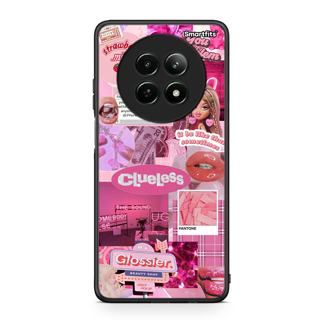 Realme 12 5G Pink Love Θήκη Αγίου Βαλεντίνου από τη Smartfits με σχέδιο στο πίσω μέρος και μαύρο περίβλημα | Smartphone case with colorful back and black bezels by Smartfits