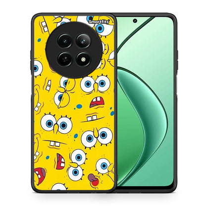 Θήκη Realme 12 5G Sponge PopArt από τη Smartfits με σχέδιο στο πίσω μέρος και μαύρο περίβλημα | Realme 12 5G Sponge PopArt case with colorful back and black bezels
