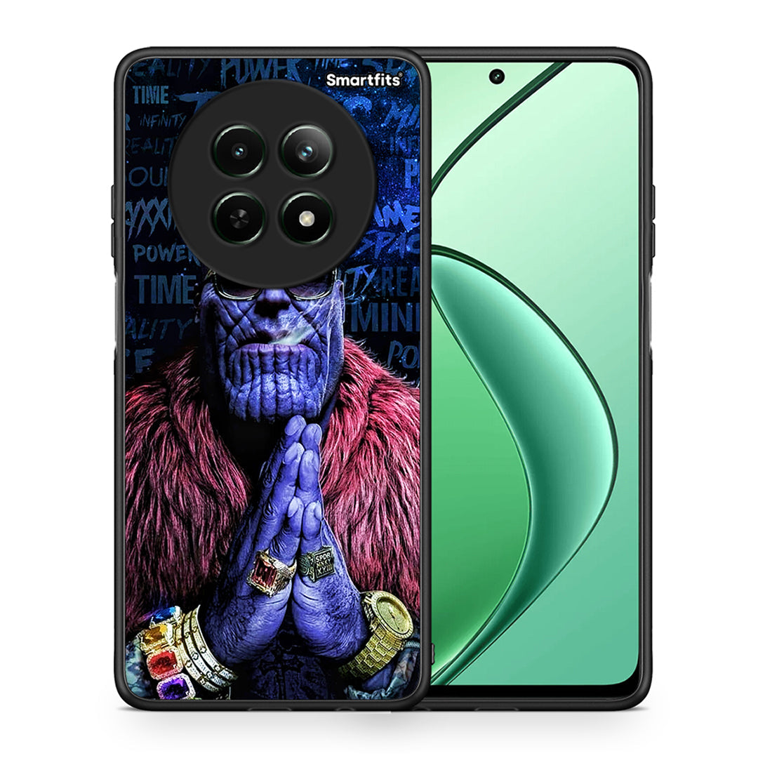 Θήκη Realme 12 5G Thanos PopArt από τη Smartfits με σχέδιο στο πίσω μέρος και μαύρο περίβλημα | Realme 12 5G Thanos PopArt case with colorful back and black bezels